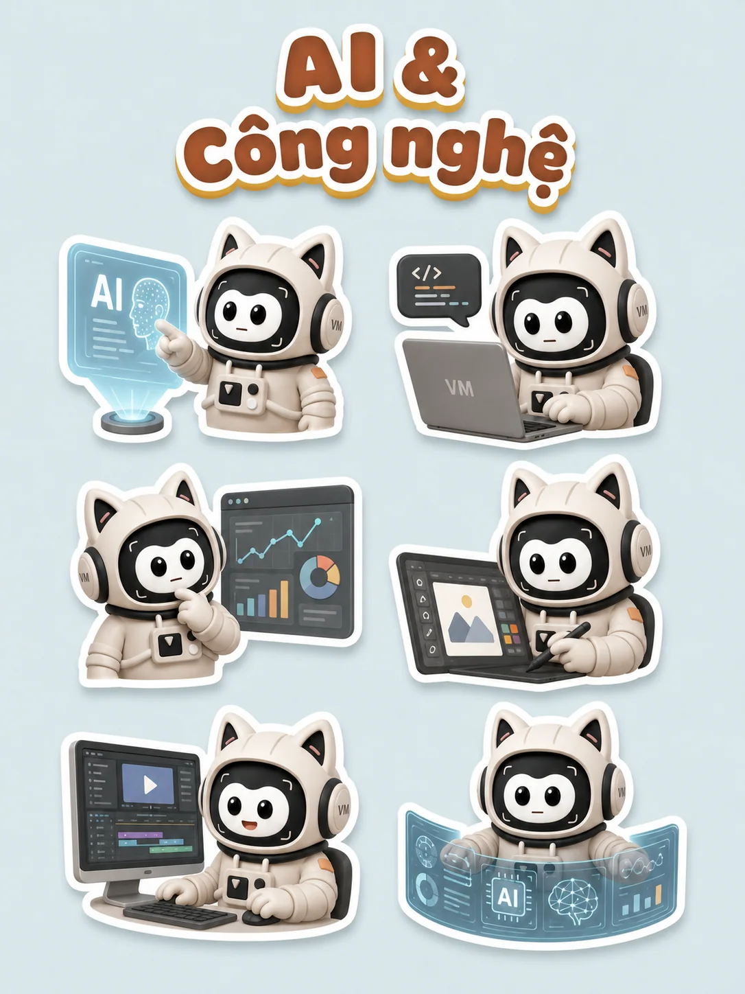 Sticker AI & Công nghệ VM LAB
