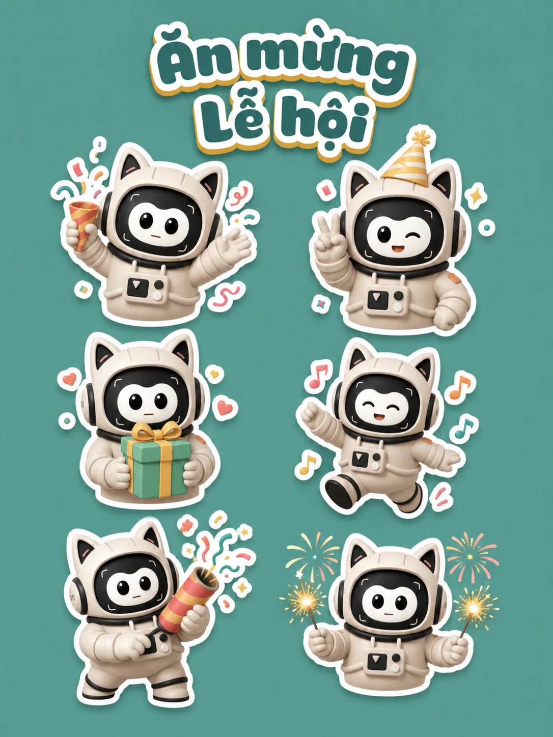 Sticker Lễ hội Vui nhộn VM LAB